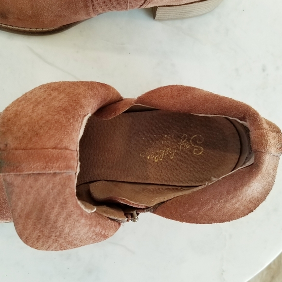 Seychelles Score Cognac Leather Boots Booties Boho Coastal Cowgirl Western - Picture 13 of 15